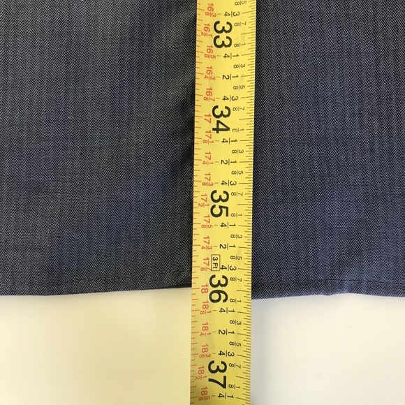 Calvin Klein Steel Non Iron Smoky Blue Long Sleeve - Picture 3 of 7